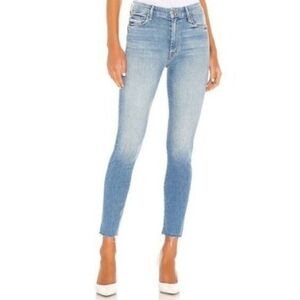 MOTHER The Looker Ankle Fray High Rise Skinny Jeans Hold My Hand 24